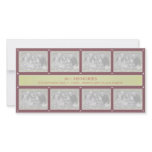 2011 Memories New Year Collage Burgundy Green photo cards