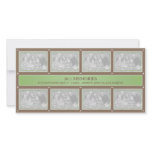 2011 Memories New Year Collage Green Brown photo cards