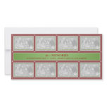2011 Memories New Year Collage Green Red photo cards