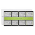 2011 Memories New Year Collage Lime Green Black photo cards