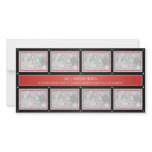 2011 Memories New Year Collage Red Black photo cards