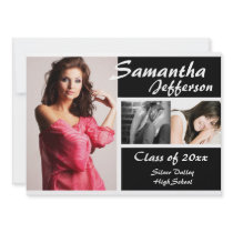 2011 Modern Chic Graduation Announcement, Large