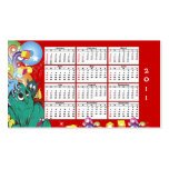 2011 Monster Calendar Pocket Card business cards