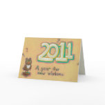 2011 New Year Wisdom insight growth fun owl art