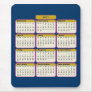 2011 Pink Borders Calendar Mousepad