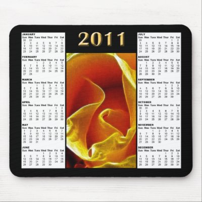 2011 Rose Calendar Mousepad by bluewren08