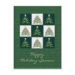 2011 - Unique Christmas trees pattern - Postcard