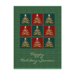 2011 - Unique Christmas trees pattern - Postcard