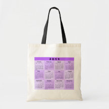 2011 Year at a Glance Calendar Bag