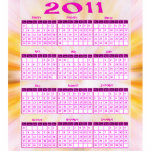 2011 Year at a Glance Calendar Cut Out