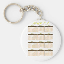 2011 Year at a Glance Calendar Keychain