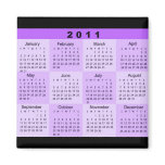 2011 Year at a Glance Calendar