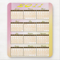 2011 Year at a Glance Calendar