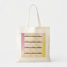 2011 Year at a Glance Calendar Tote Bags