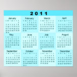 2011 Year at a glance Poster Print