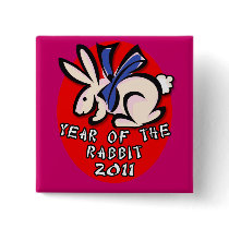 2011 Year of the Rabbit Apparel and Gifts Pin
