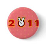 2011: Year of the Rabbit Pinback Button