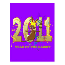 2011 Year of the Rabbit New Years Gift postcards
