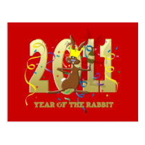2011 Year of the Rabbit New Years Gift postcards