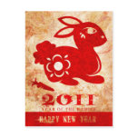 2011 Year of the Rabbit Postcard