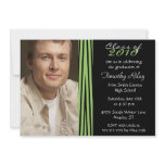 2011 Zebra print stylish graduation party invite invitations
