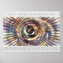 2012 01001010100101101 - Poster-Type Wall Calendar