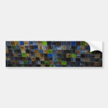 2012-09-09 19.51.12 BLUE GREEN MOSAIC GLASS SQUARE BUMPER STICKER