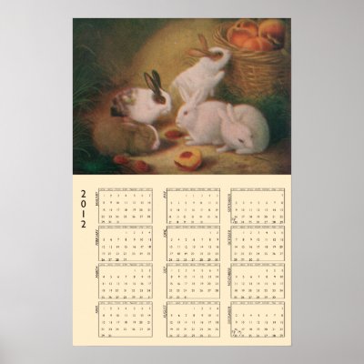 2012 Calendar Bunnies