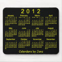 2012 Calendar mousepads