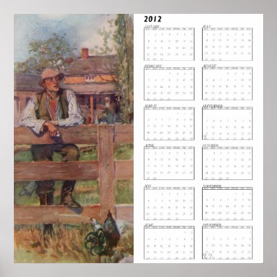 2012 Calendar On The Fence