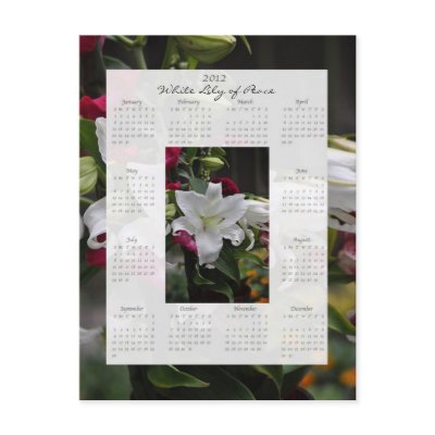 2012 Calendar Postcard by Calendars_by_Janz
