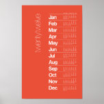 2012 Calendar Poster – Helvetica Grid System