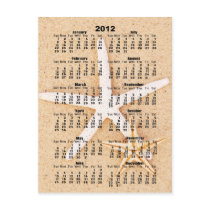 2012 Calendar - Starfish Postcard