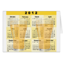 2012 Calendar with Beer Glasses print Cards