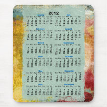 2012 calender mousepads