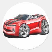 2012 Camaro Red-Black Convertible Sticker