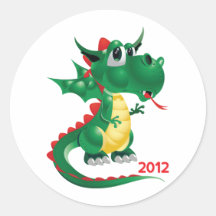 2012 Chinese New Year, The Year of The Dragon Stickers