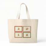 2012 festive New Year frames Canvas Bag