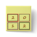 2012 festive New Year frames Pins