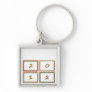 2012 festive New Year frames Key Chain