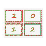 2012 festive New Year frames Post Cards