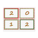 2012 festive New Year frames Post Cards