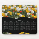 2012 Field of Colorful Tulips Yearly Calendar Mousepads