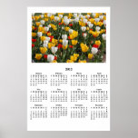 2012 Field of Tulips Yearly Wall Calendar Print
