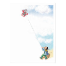 2012 Flying  a Japanese Kite Postcard