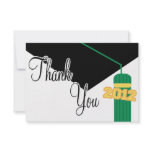 2012 Graduation Cap And Tassel Thank You (Green)