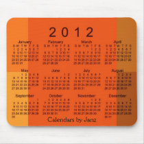 2012 Modern Art Calendar Mousepad