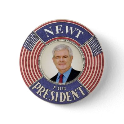 2012 Newt Gingrich Button by elfyboy