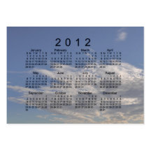 2012 Pocket Calendar Business Card