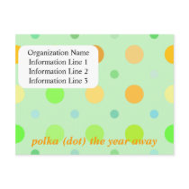 2012 Polka (dot) the year away Company Calendar
